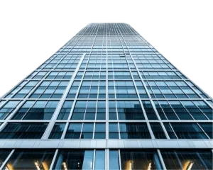 Semi-unitized double glazed structural glass curtain wall design.